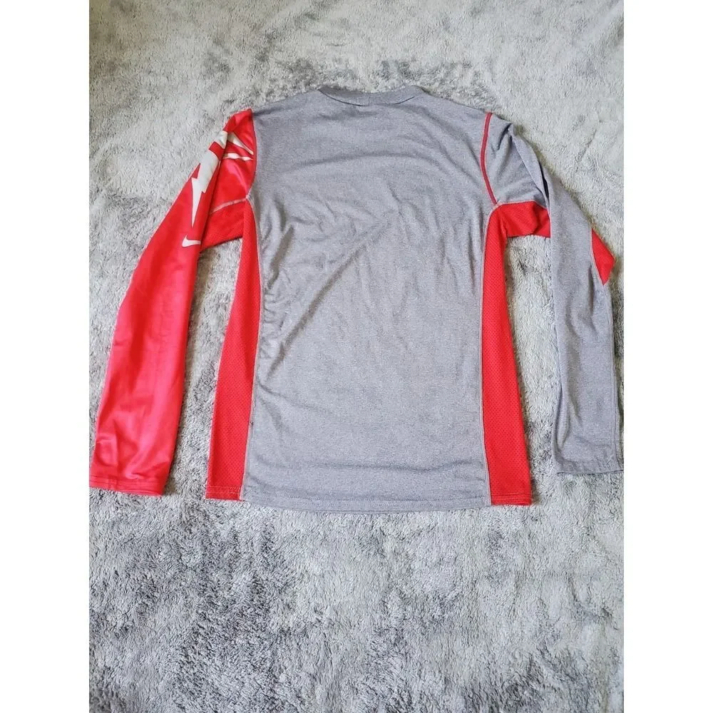 Nike Men's Team Pro NikeFIT LS Fitness Polyester Spandex Shirt Size Medium